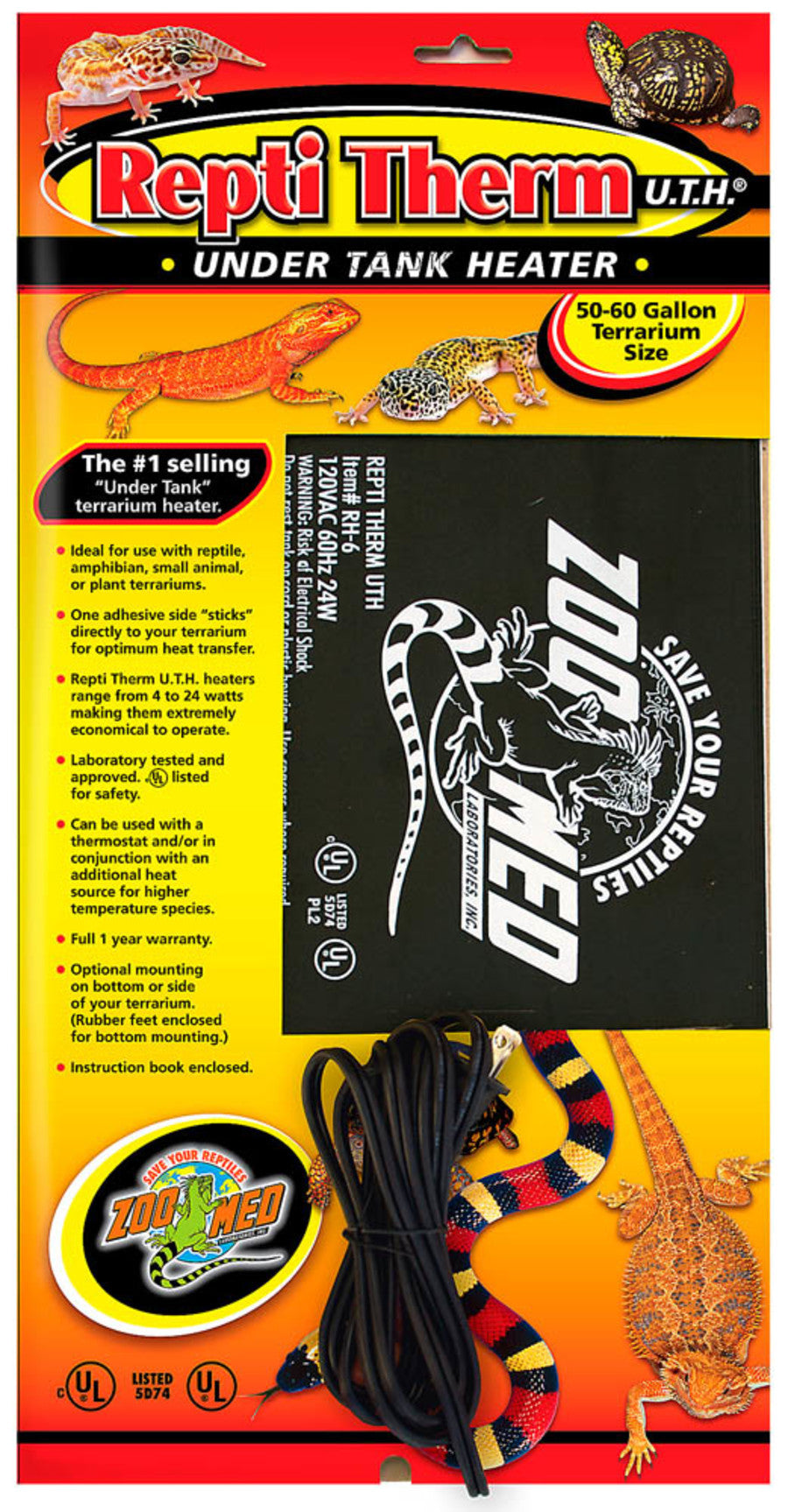 Zoo Med Reptitherm Under Tank Reptile Heater