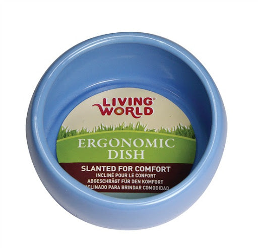 Living World Ergonomic Dish Blue